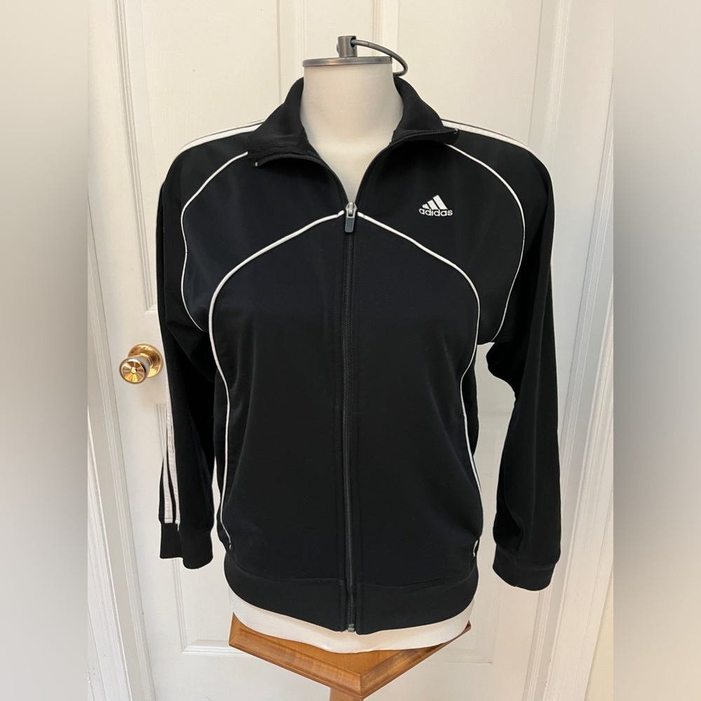 Adidas track jacket size large ladies